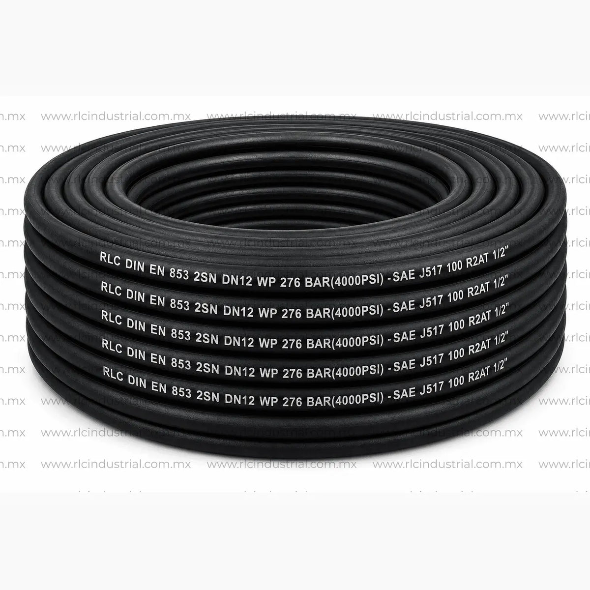 Manguera Hidráulica (08) 1/2" SAE 100 R2AT / EN 853 2SN Alta Presión 4000 PSI 2 Mallas RLC RLC