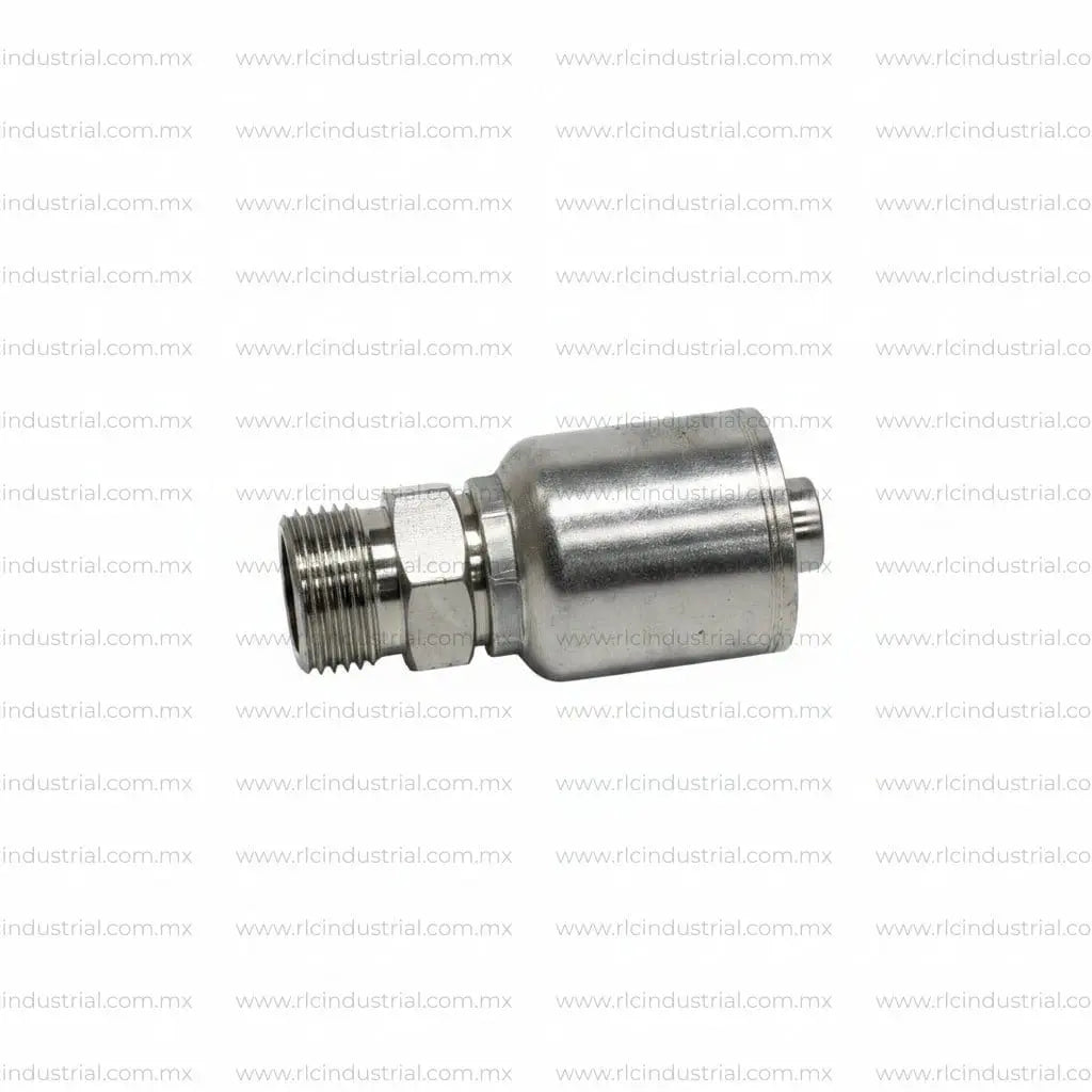 Conector ORFS ROSCA Macho 3/8" x Manguera 1/4" - Recto 1 Pieza SAE 100R1/R2 RLC
