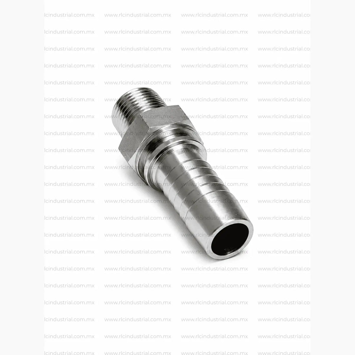 Conector NPT Macho 1/2" x 3/4" Recto – Tipo 2 Piezas Sin Férula SAE 100R1/R2 RLC