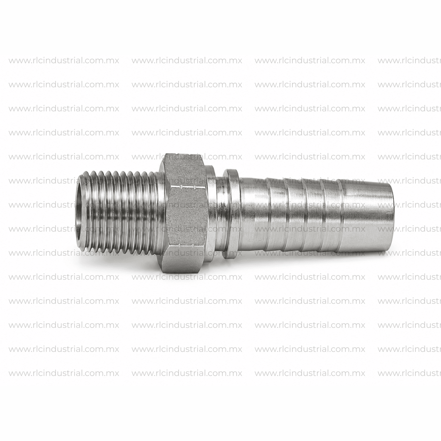 Conector NPT Macho 2" x 2" Recto – Tipo 2 Piezas Sin Férula SAE 100R1/R2