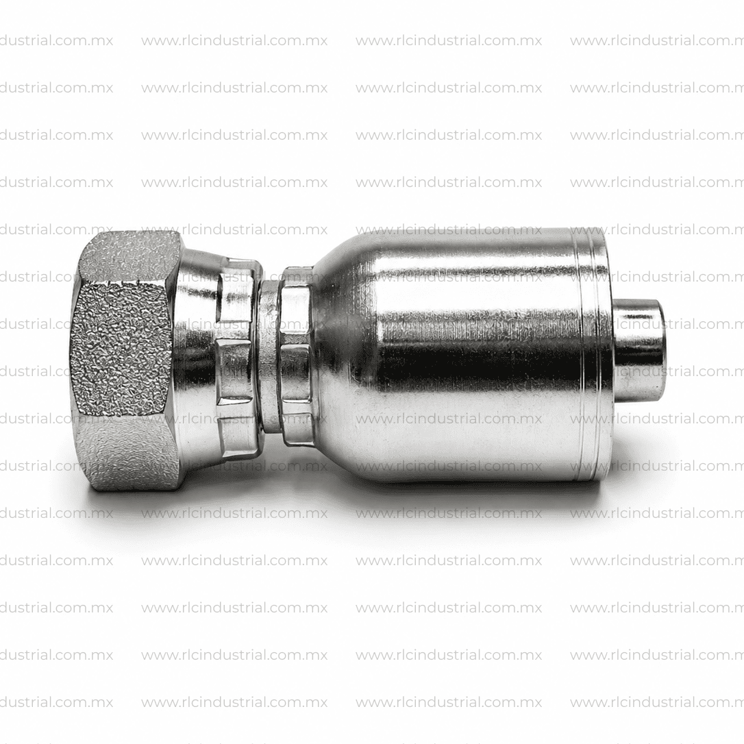 Conector Métrico L 24° 30 mm Hembra DIN x 3/4" - Recto 1 Pieza SAE 100R1/R2