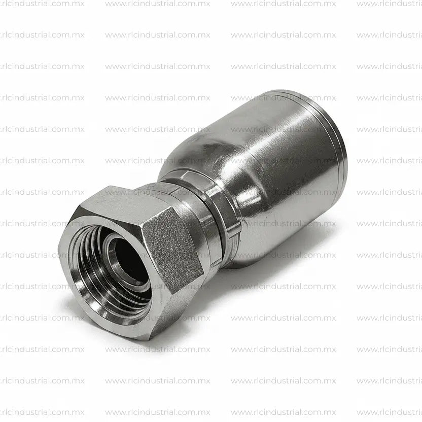 Conector Métrico L 24° 30 mm Hembra DIN x 3/4" - Recto 1 Pieza SAE 100R1/R2 RLC