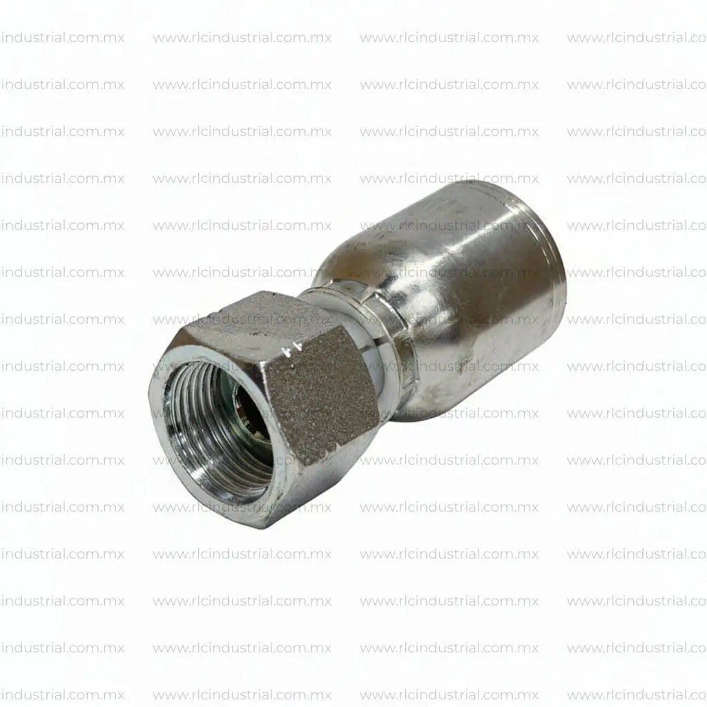 Conector ORFS ROSCA Hembra 1/4" x Manguera 1/4" - Recto 1 Pieza SAE 100R1/R2 RLC