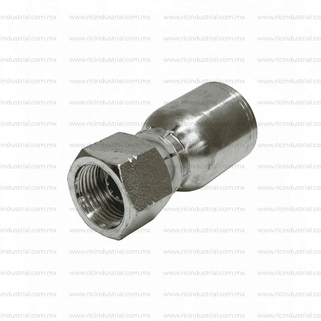 Conector ORFS ROSCA Hembra 5/8" x Manguera 1/2" - Recto 1 Pieza SAE 100R1/R2 RLC