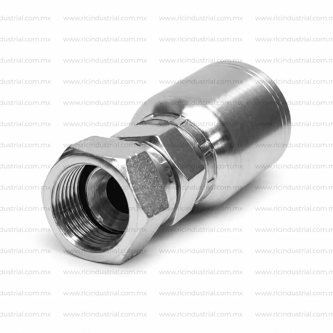 Conector JIC 37° ROSCA Hembra 2" x Manguera 2" - Recto 1 Pieza SAE 100R1/R2 RLC