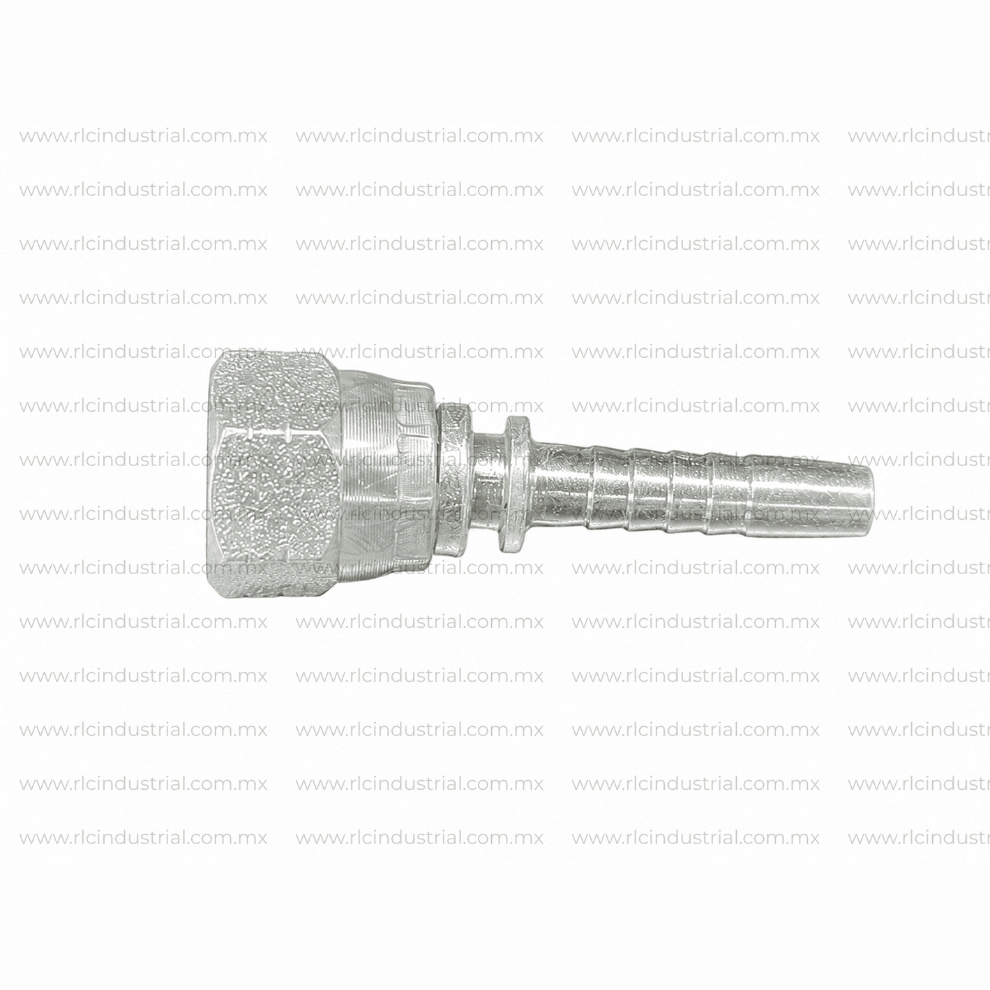 Conector JIC 37° Hembra 5/16" x 1/4" Recto – Tipo 2 Piezas Sin Férula SAE 100R1/R2