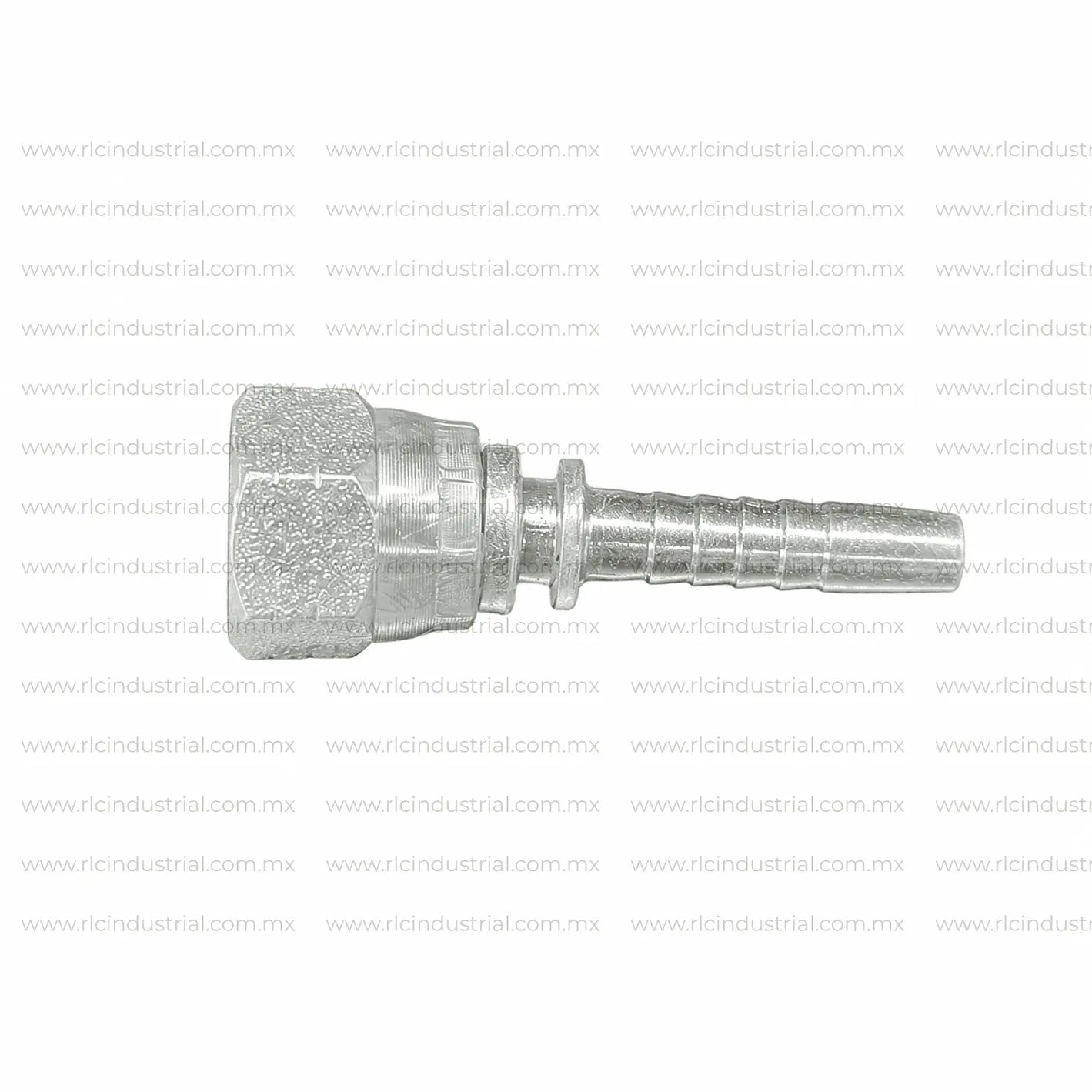 Conector JIC 37° Hembra 3/4" x 1/2" Recto – Tipo 2 Piezas Sin Férula SAE 100R1/R2 RLC