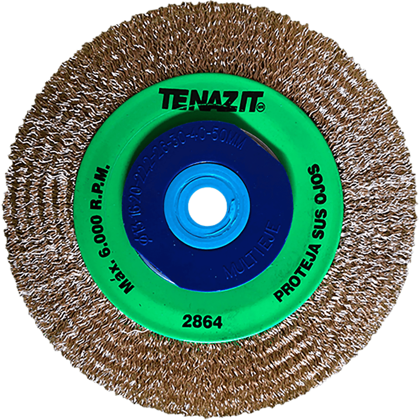 Cepillo circular ondulado de 150 x 0.30 x ME mm para limpieza de superficies met licas y remoci¢n de soldadura, pintura, corrosi¢n, fundici¢n y cualquier adherencia Pro Weld Industrial