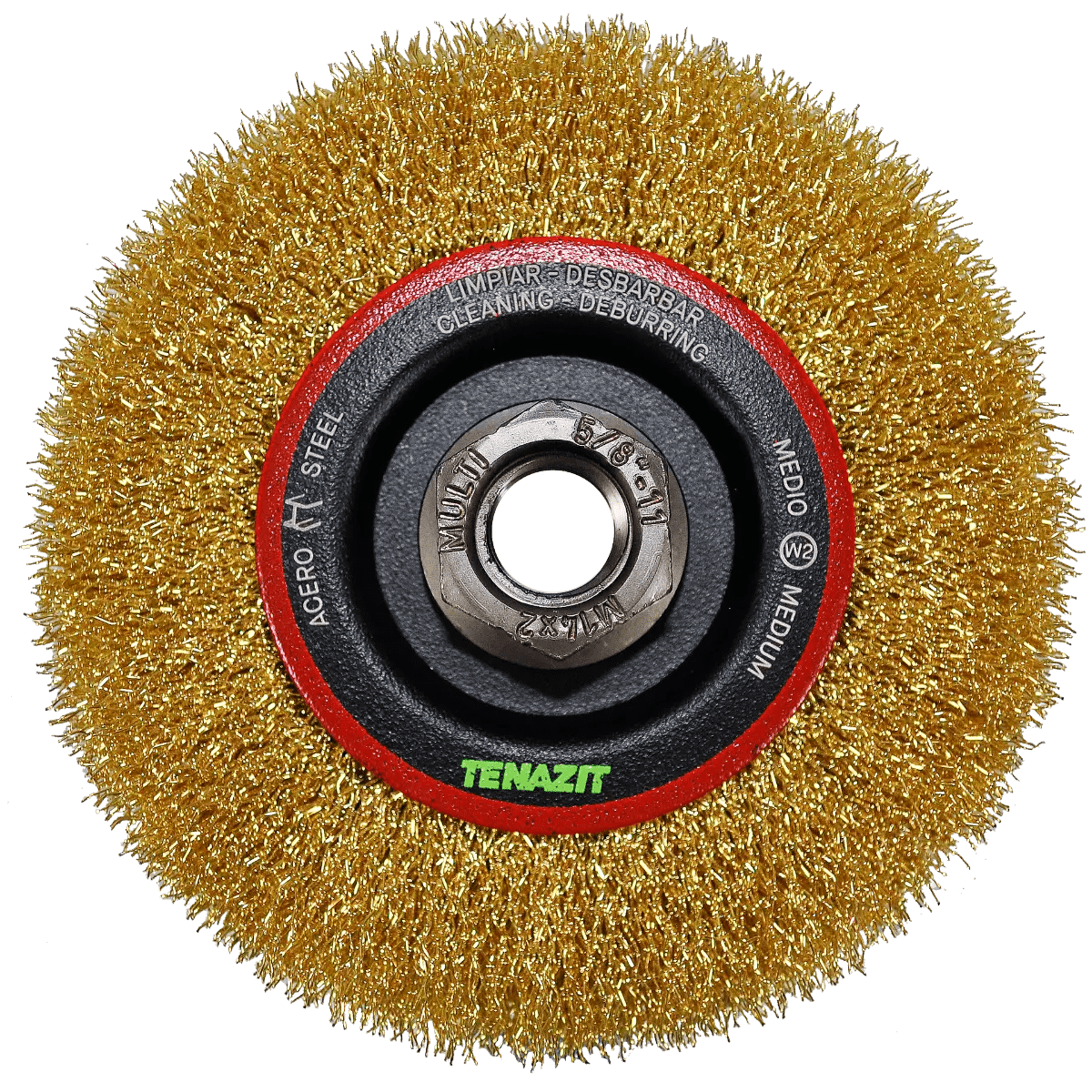 Cepillo circular ondulado de 115 x 0.30 x MR mm para limpieza de superficies met licas y remoci¢n de soldadura, pintura, corrosi¢n, fundici¢n y cualquier adherencia Pro Weld Industrial