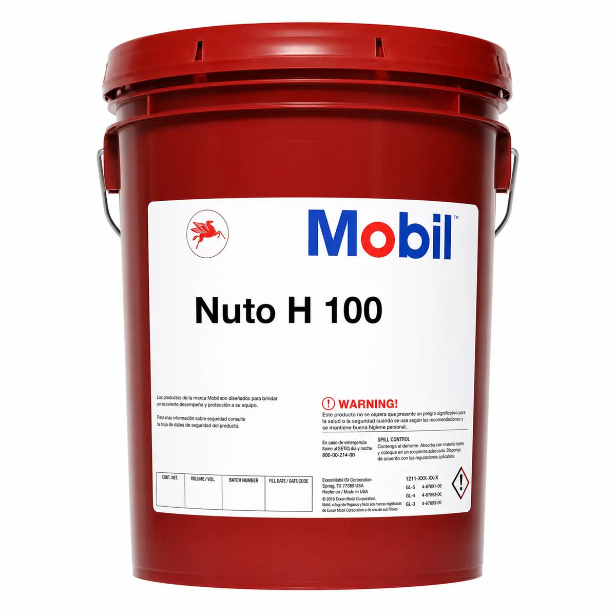 Aceite mobil NUTO H100 cubeta RLC