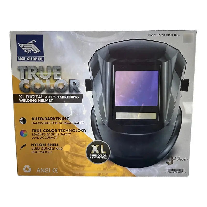 Careta Para Soldar True Color Washington Alloy Lisa Negro Washington Alloy
