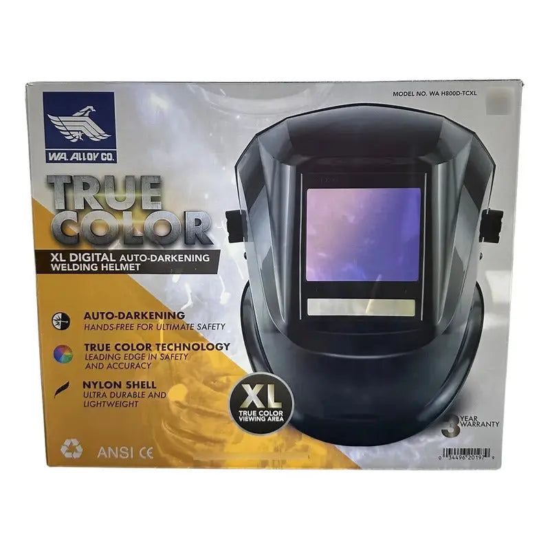 Careta Para Soldar True Color Washington Alloy Negro Lisa Washington Alloy