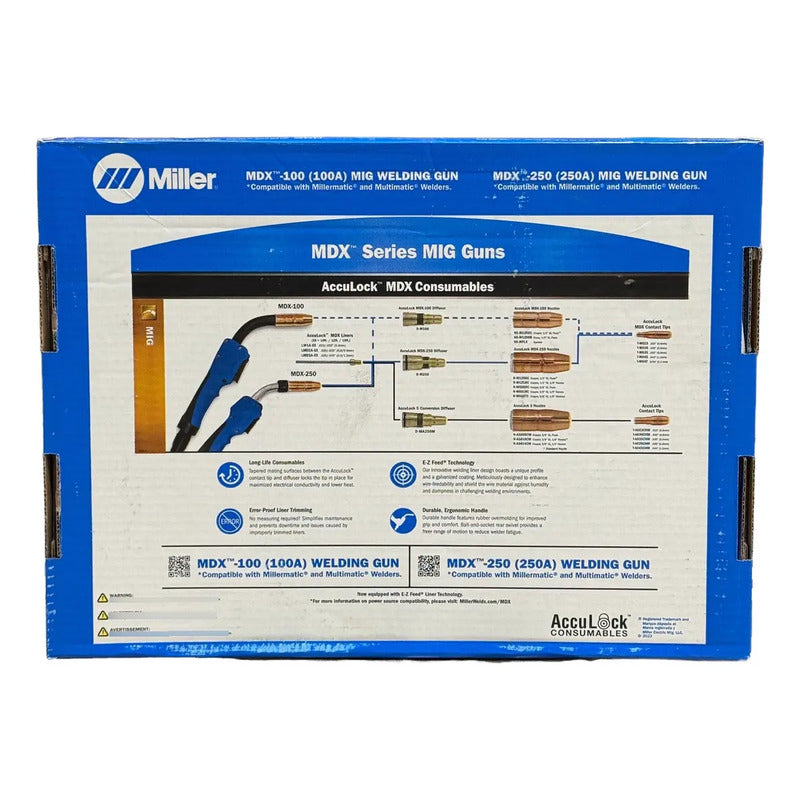 Antorcha 250a 15ft .035 - .045 Mdx250 1770038 Miller Azul