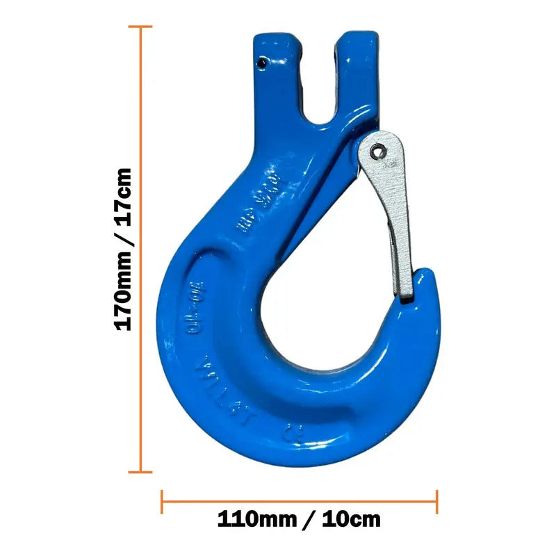 Kit De 2 Ganchos Azules Para Cadena 3/8 Grado 100 PW INDUSTRIAL