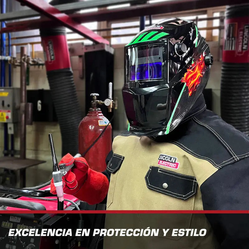 Careta Electrónica Lincoln Electric Red Force Mr Nitro Color Negro RED FORCE