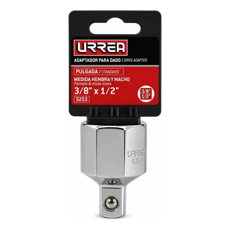 Adaptador Para Dado Cuadro De3/8 Hembra A 1/2 Macho Plateado RLC INDUSTRIAL SUPPLY