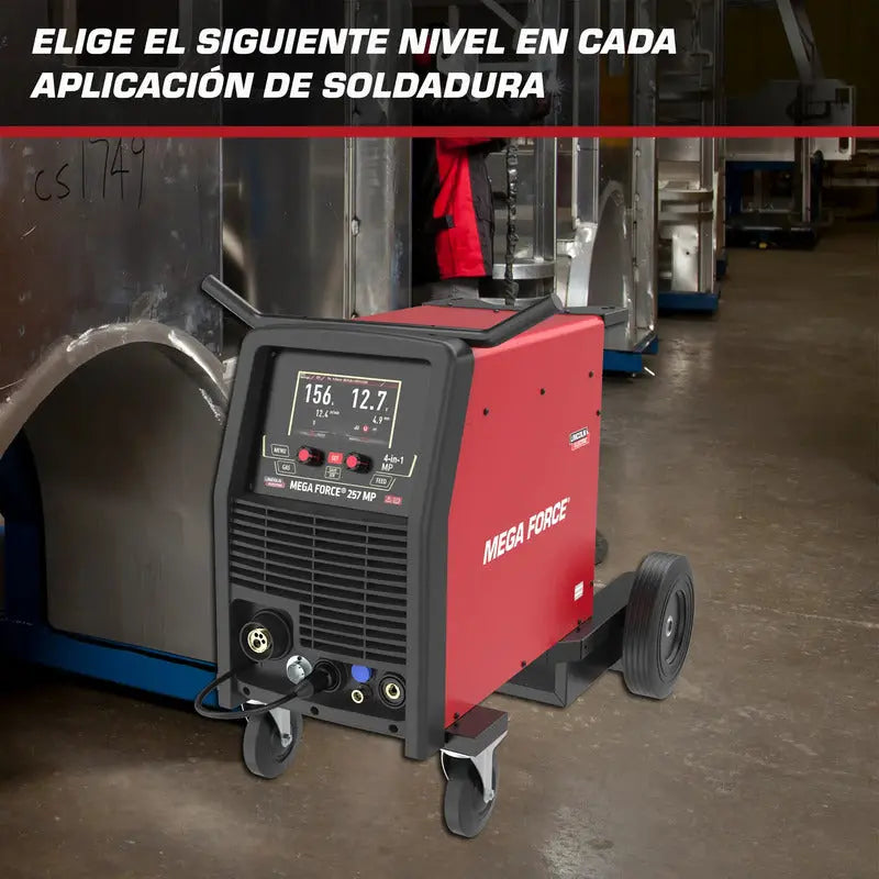 Maquina Para Soldar Multiprocesos Mega Force 257 Mp 220v Rojo LINCOLN ELECTRIC