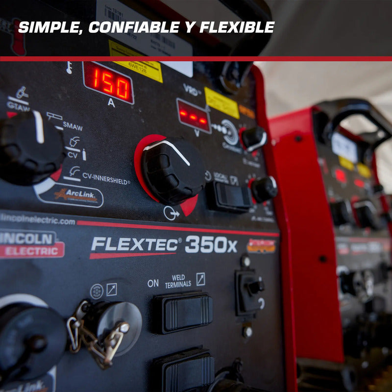 Máquina Para Soldar Flextec 350x De Lincoln Electric Rojo