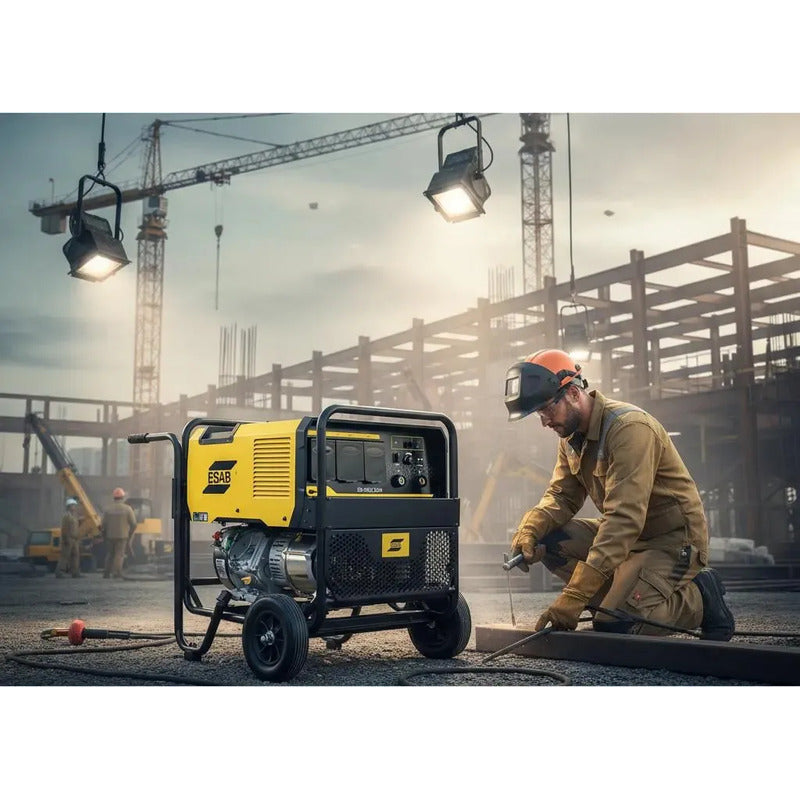 Maquina De Soldar Con Motor Kholer Gasolina Ruffian Es150g Amarillo
