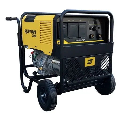 Maquina De Soldar Con Motor Kholer Gasolina Ruffian Es150g Amarillo