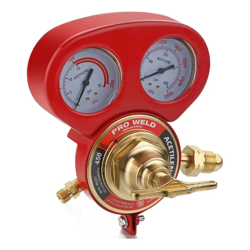 Regulador Industrial Para Acetileno Uso Rudo Con Protector