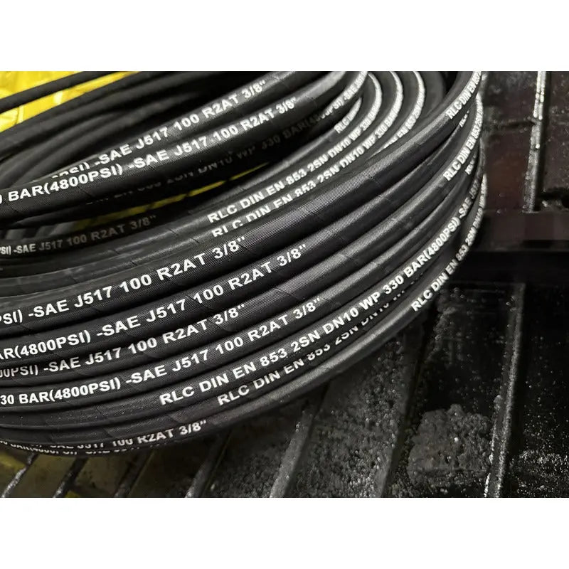 Manguera Hidraulica De 3/8 4,800 Psi Rlc 100 Metros Negro RLC