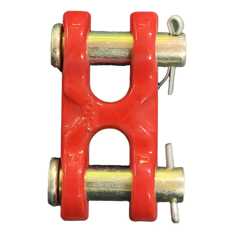 Kit De 4 Uniones Acople Para Cadena 3/8 Grado 70 Rojo