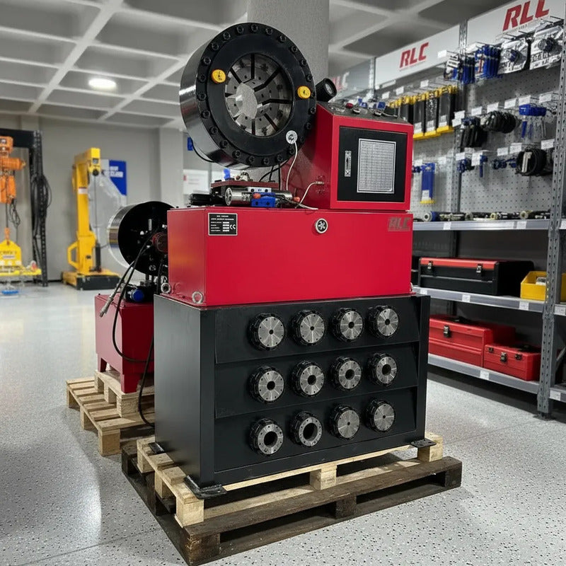 Crimpadora Para Mangueras Hidraulicas Rlc 1/4 - 4 (220 V) Rojo