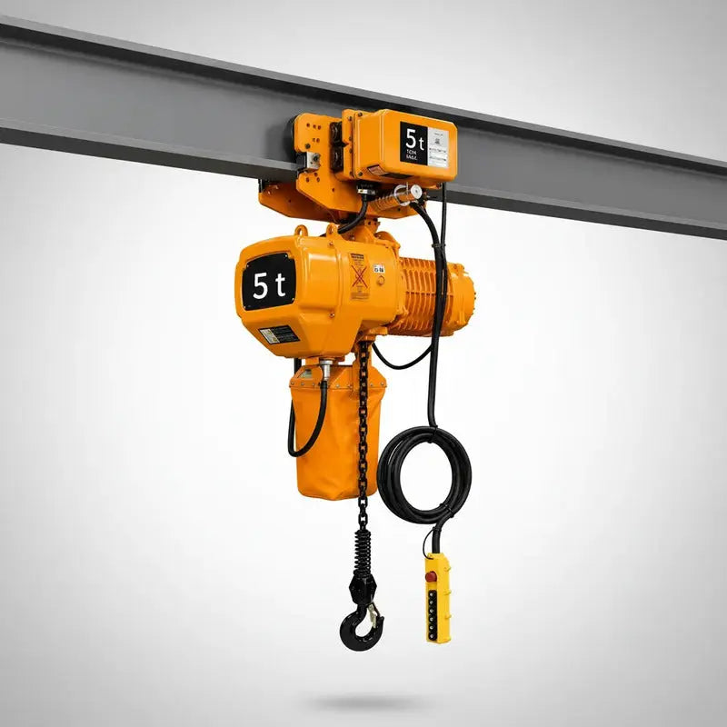 Polipasto Electrico De Cadena Con Trole 5t/6m 220/440v 3f Naranja 1 RLC INDUSTRIAL SUPPLY