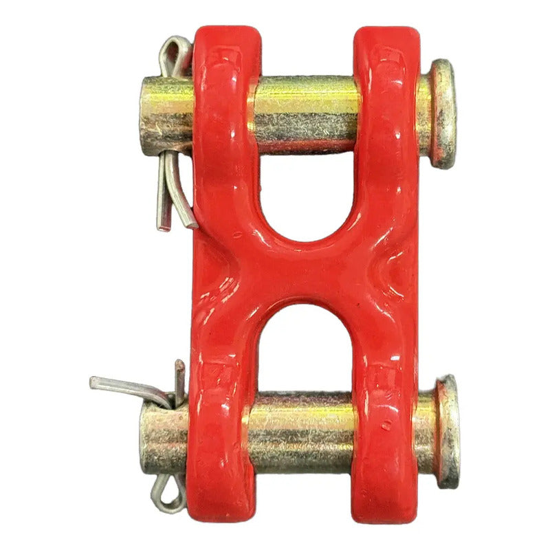 Kit De 4 Uniones Acople Para Cadena 3/8 Grado 70 Rojo
