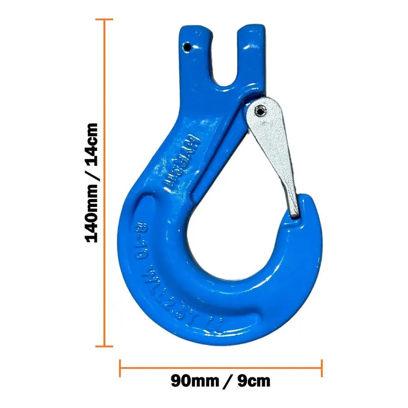 Kit De 2 Ganchos Azules Para Cadena 5/16 Grado 100 PW INDUSTRIAL