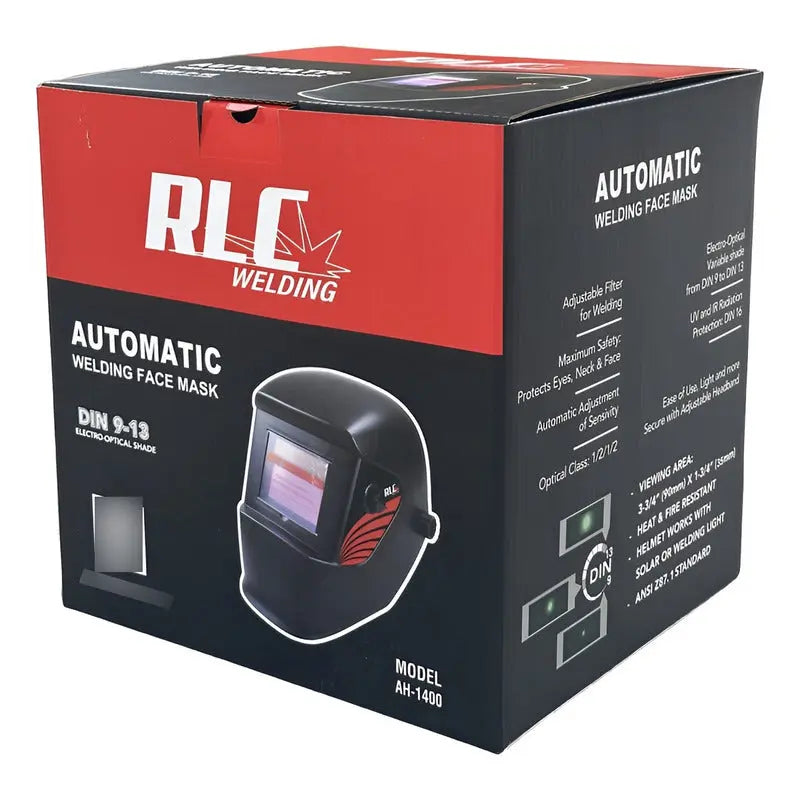 Careta Para Soldar Electronica Din 9-13 Negro RLC WELDING