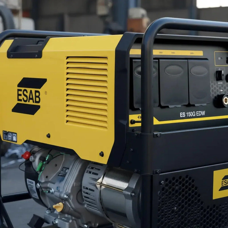 Maquina De Soldar Con Motor Kholer Gasolina Ruffian Es150g Amarillo