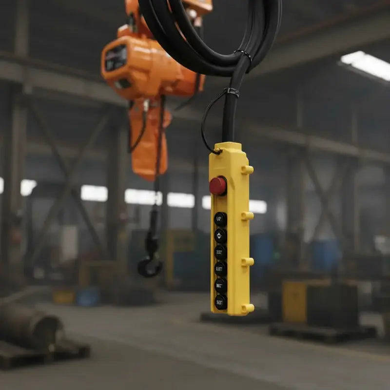 Polipasto Electrico De Cadena Con Trole 1t/6m 220/440v 3f Naranja 1 PW INDUSTRIAL