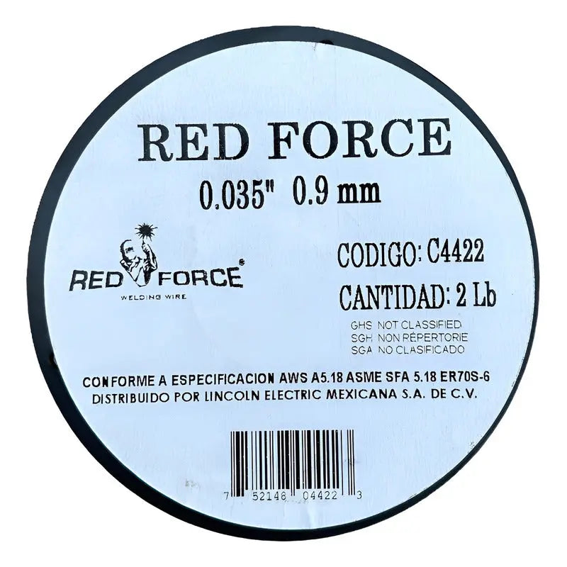 Micro Alambre Er70s-6 Red Force .035 2 Lb/0.907 Kg. RED FORCE