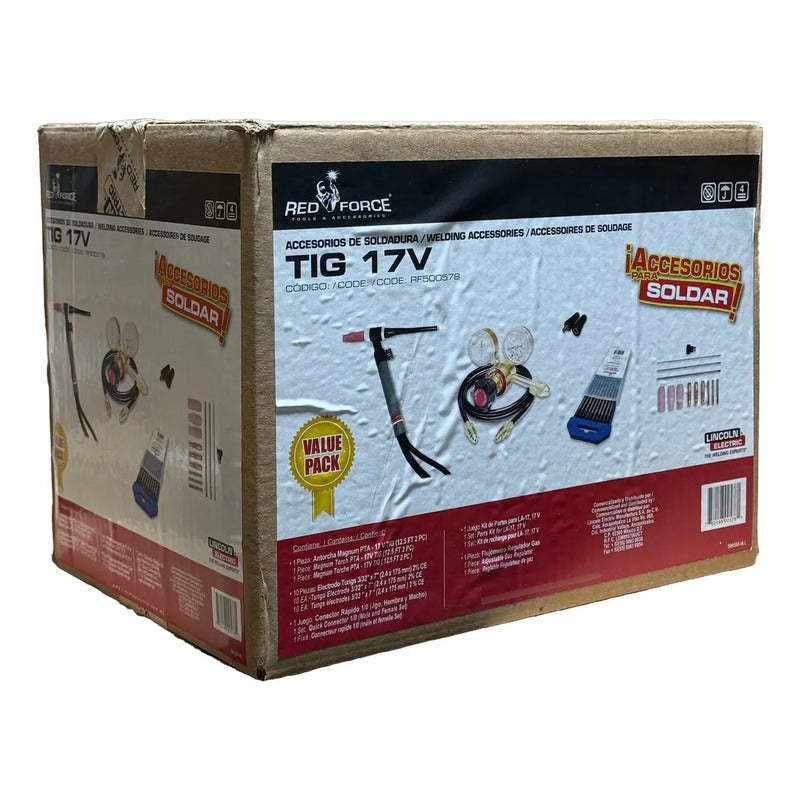 Paquete Kit De Accesorios Tig 17v Lincoln Electri (rf500578) Azul