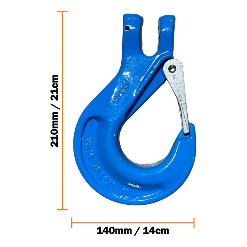 Kit De 2 Ganchos Azules Para Cadena 1/2 Grado 100