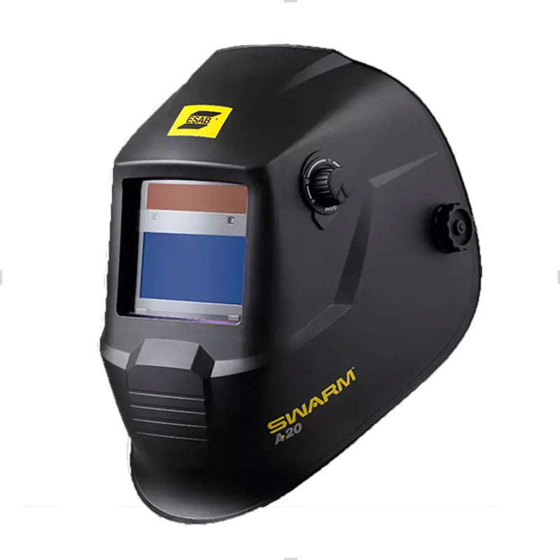 Máscara Automática De Soldadura Oscura A20 9-13+ Esab Lens Negro Liso