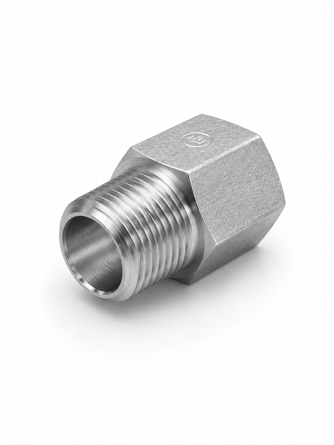 Adaptador NPT Macho 3/8" x O-Ring Hembra 3/8" (ORB) Hidraulico