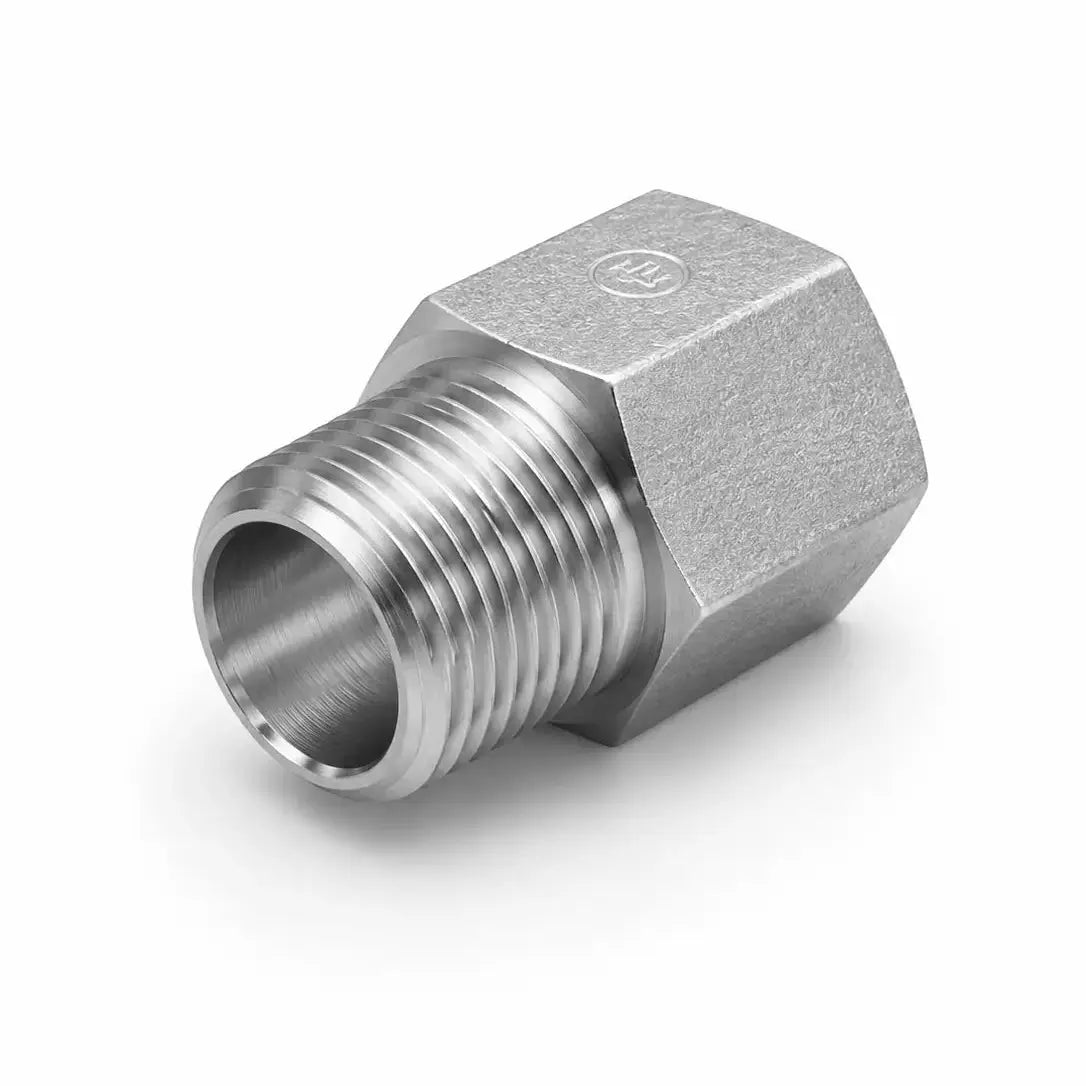 Adaptador NPT Macho 3/8" x O-Ring Hembra 1/4" (ORB) Hidraulico RLC
