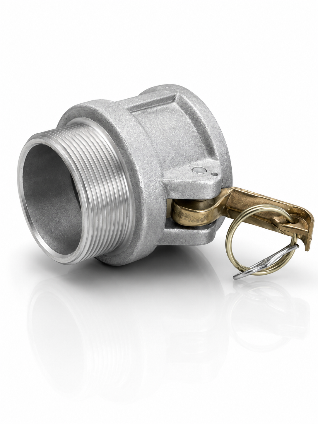 Conector Camlock Tipo B G200-B-AL hembra de 2" x rosca macho NPT de 2"