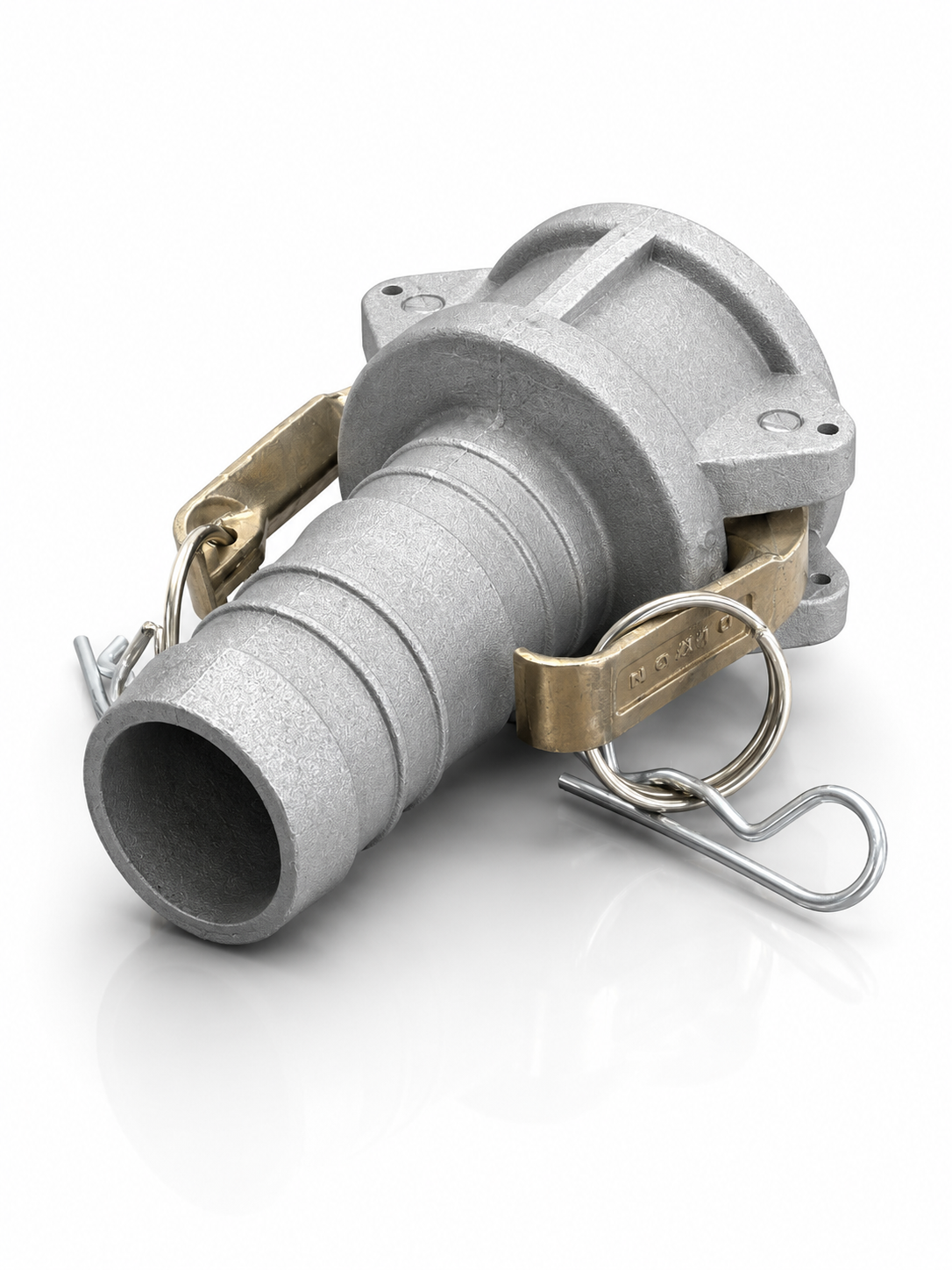Conector Camlock Tipo C G200-C-AL hembra de 2" x espiga para manguera de 2"