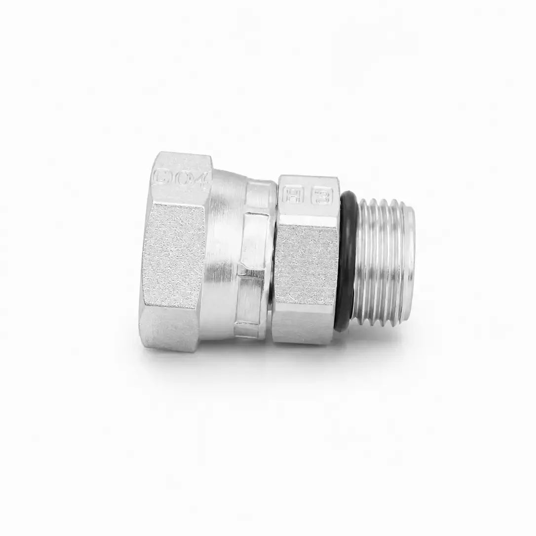 Adaptador Recto ORB O-Ring Macho 3/8" a NPSM 1/4" Hidraulico RLC