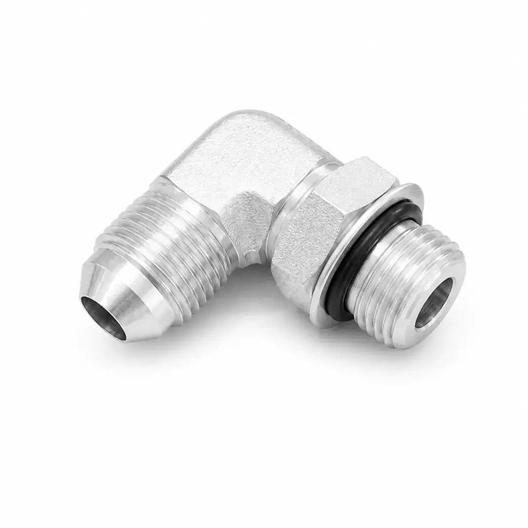 Adaptador Codo 90° JIC 37° Macho 5/16" x O-Ring Macho 5/16" Hidraulico RLC