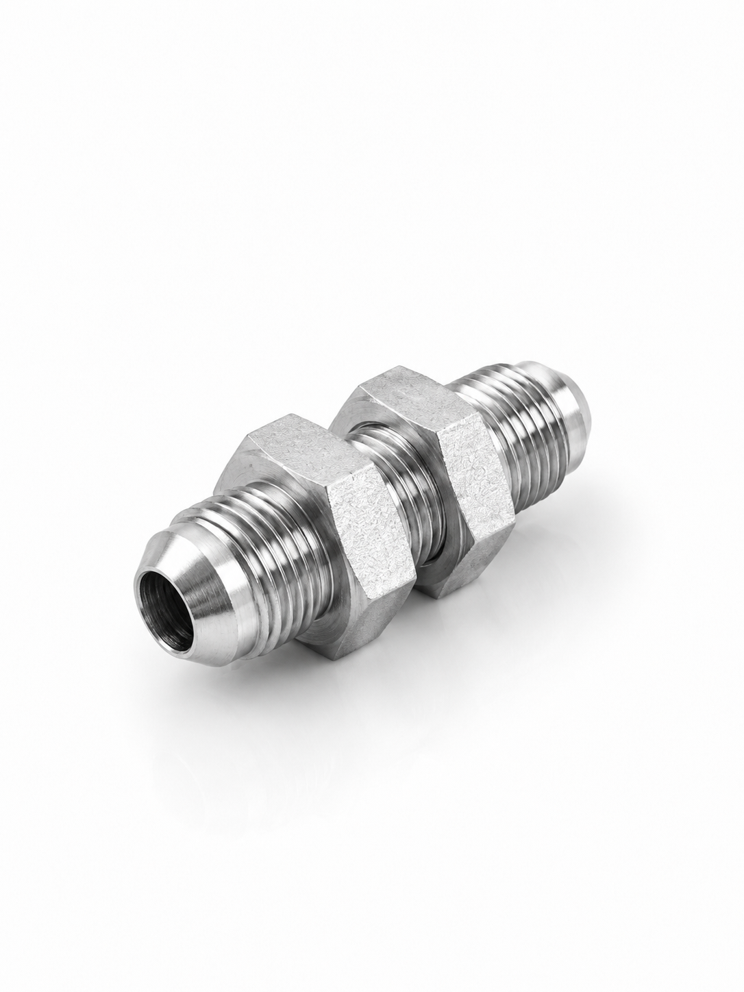 Adaptador Pasamuros JIC 37° Macho 5/8" x 5/8" Bulkhead Hidraulico