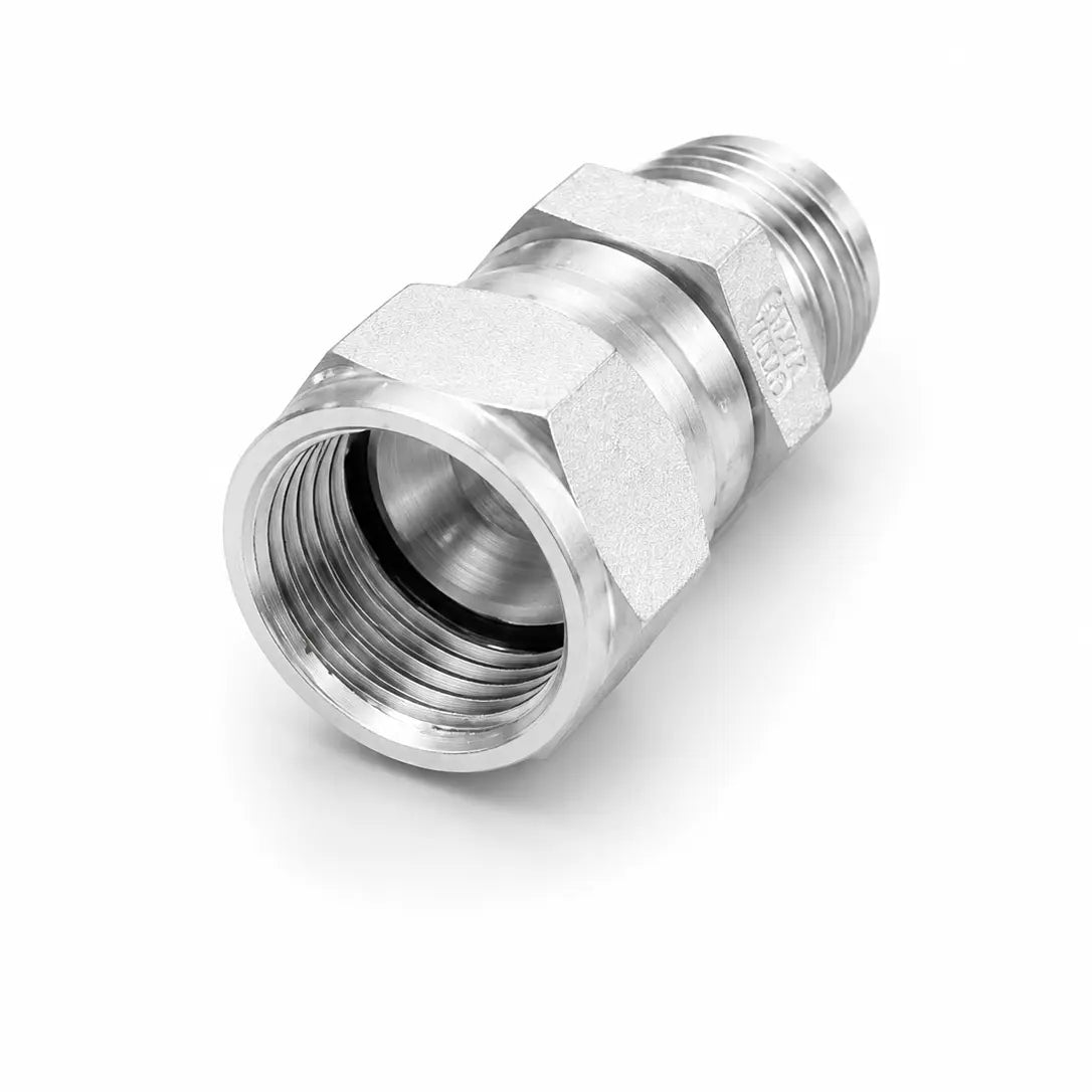 Adaptador recto Macho JIC 37° 1/2" x Hembra JIC 1/2" Hidraulico RLC