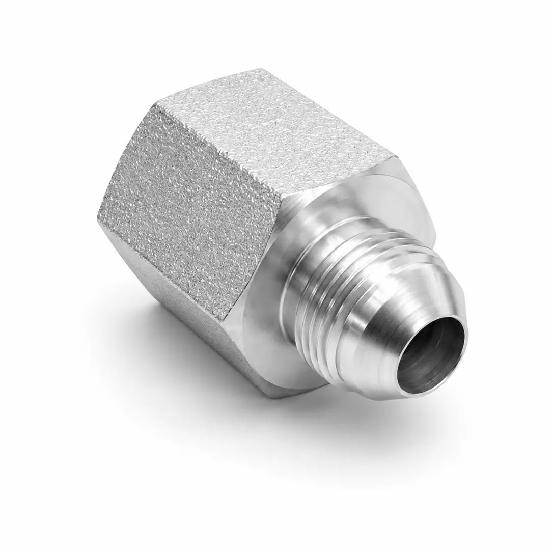 Adaptador Recto Macho JIC 37° 1/4" x Hembra NPSM 1/4" Hidraulico RLC