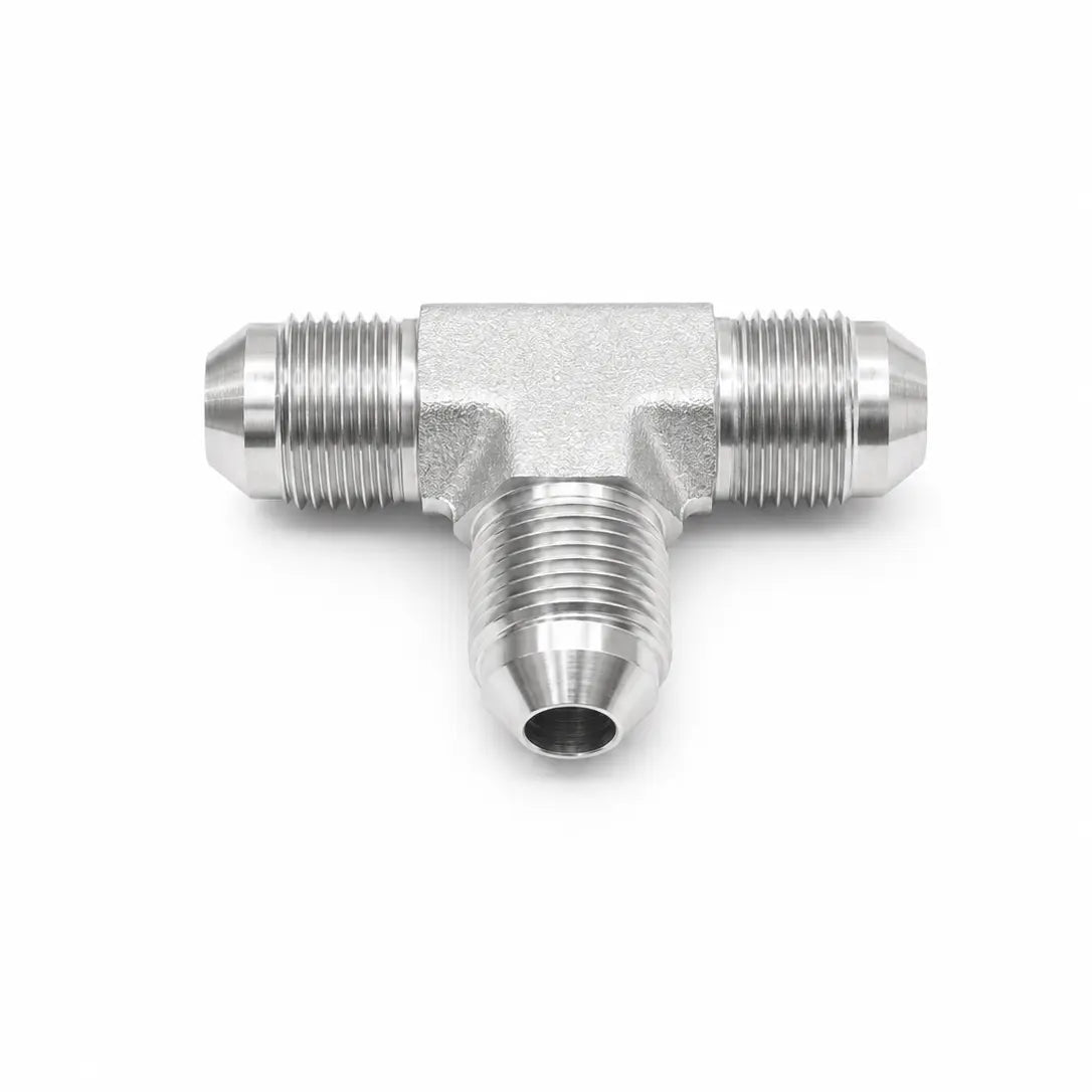 Tee JIC 37° Macho 1/4" x 1/4" x 1/4" Hidráulico RLC