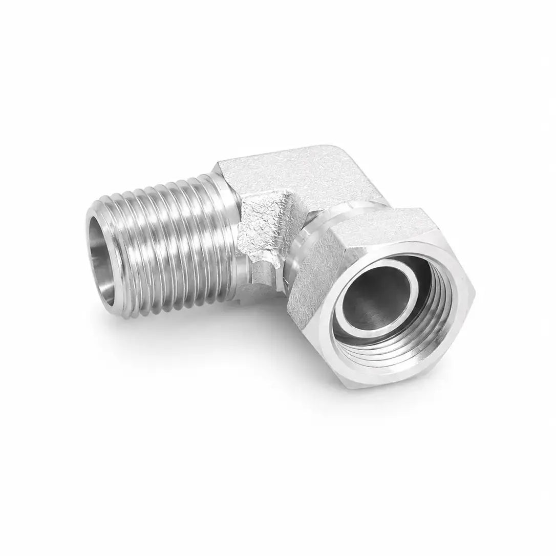 Codo 90° Reductor NPT Macho 1/8" x NPSM Hembra 1/8" Hidraulico RLC