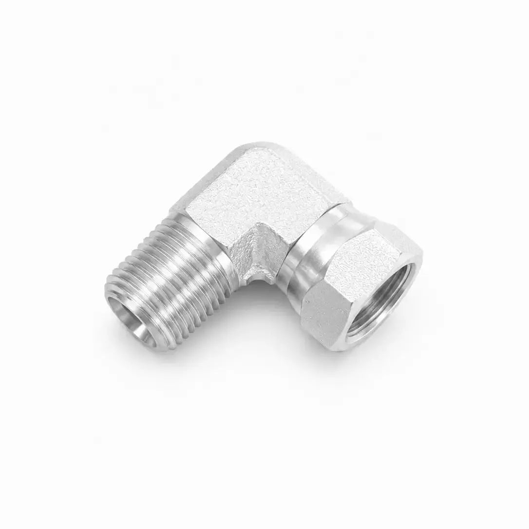 Codo 90° Reductor NPT Macho 1/8" x NPSM Hembra 1/8" Hidraulico RLC